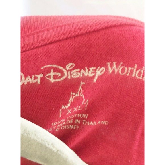 Walt Disney World Cotton Mickey Mouse Red Tee XXL - Picture 3 of 4